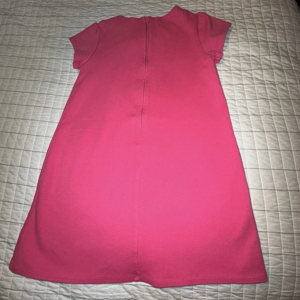 Gymboree Girls‎ Pink Sequin Zig Zag Embroidered Shift Dress Size 8 140118600